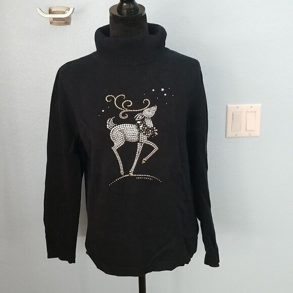 Christine Alexander Reindeer sweater - Picture 1 of 7